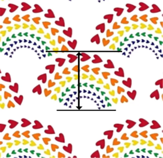SALE Rainbow Hearts ~ Smooth  Faux Leather Fabric Leatherette