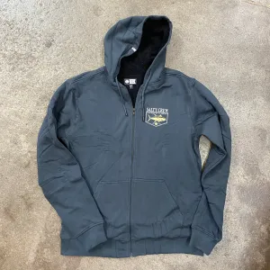 SALTY CREW   ANGLER SHERPA ZIP FLEECE - COAL/BLACK