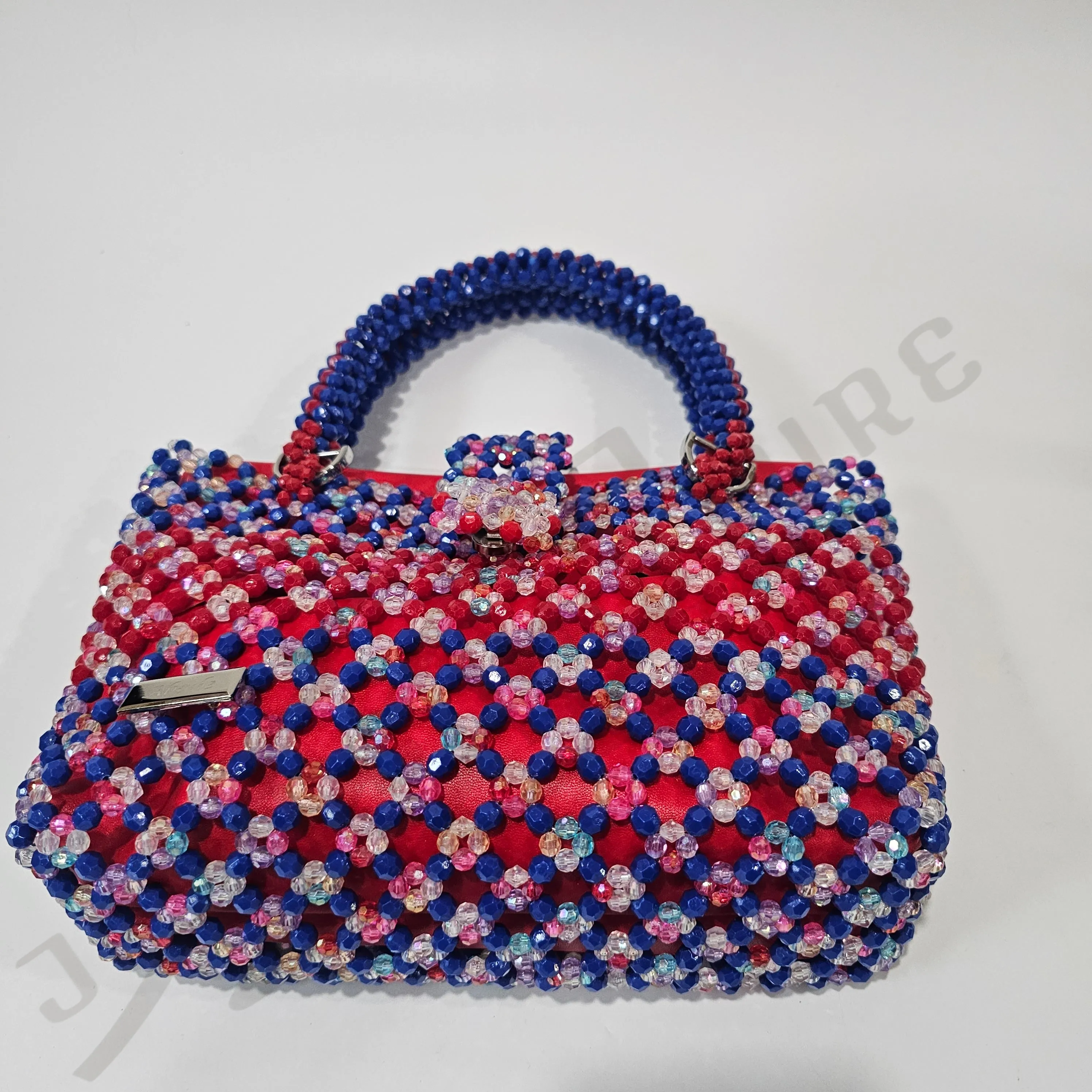 Sapphire Beaded Handbag