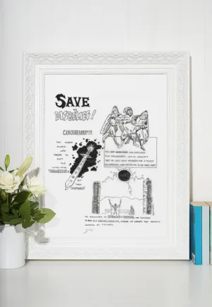 Save VS Disbelief 1 Gallery Canvas Art Print