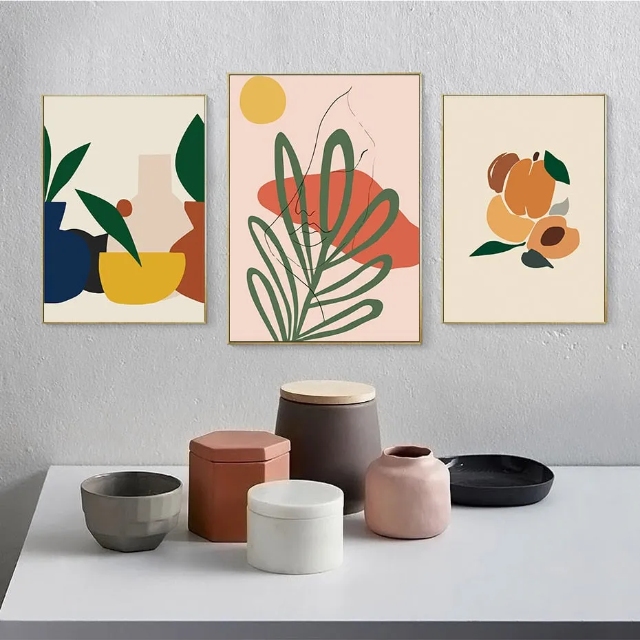 Scandinavia Abstract Still Life Figure Wall Art