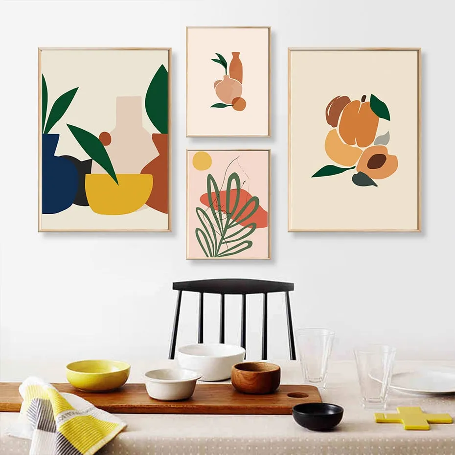 Scandinavia Abstract Still Life Figure Wall Art