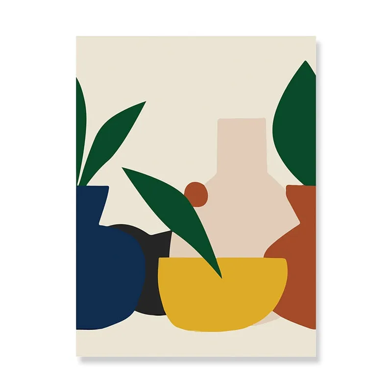 Scandinavia Abstract Still Life Figure Wall Art