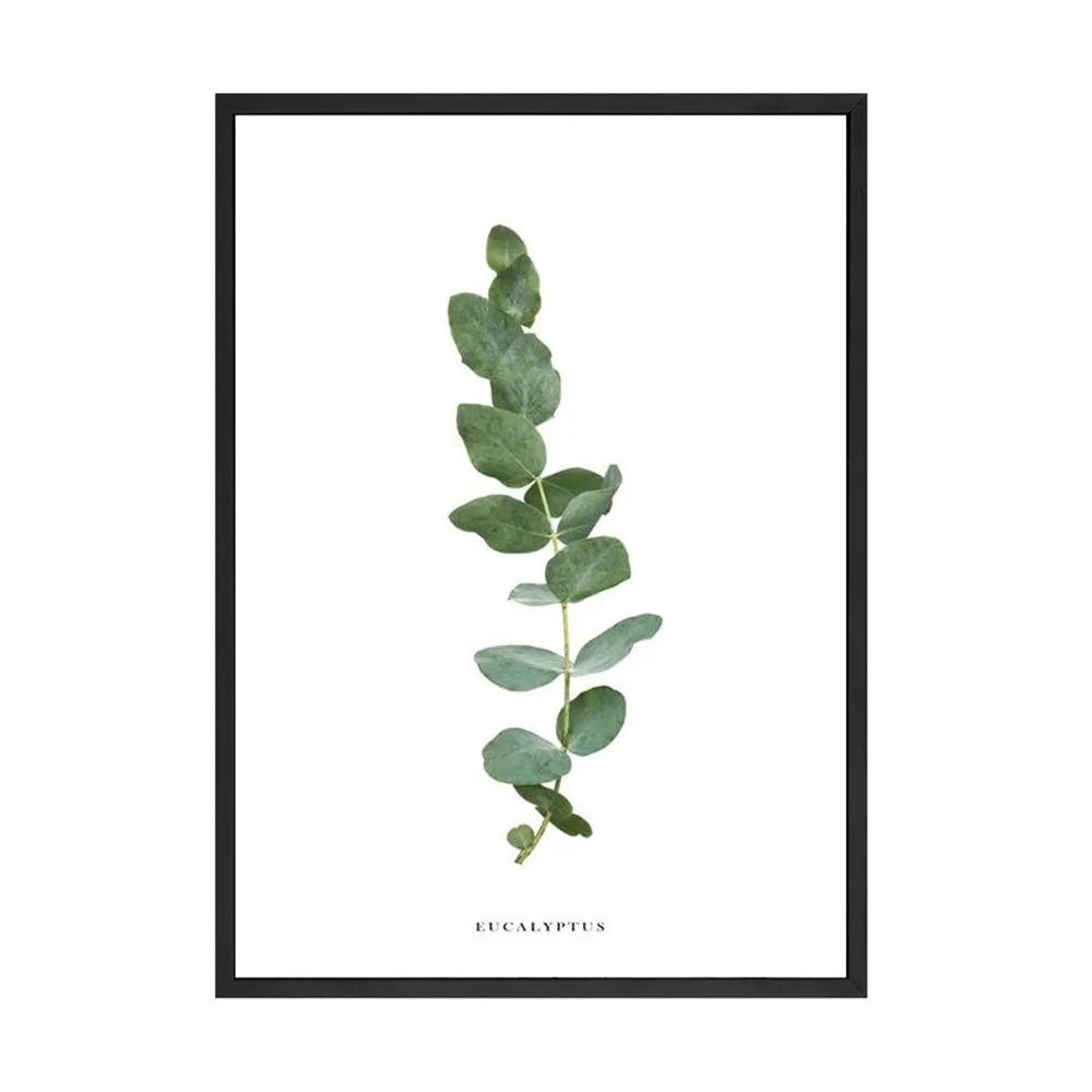 Scandinavian Green Leaves and Cactus Wall Art