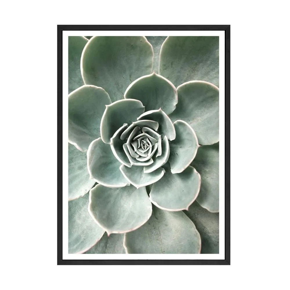 Scandinavian Green Leaves and Cactus Wall Art