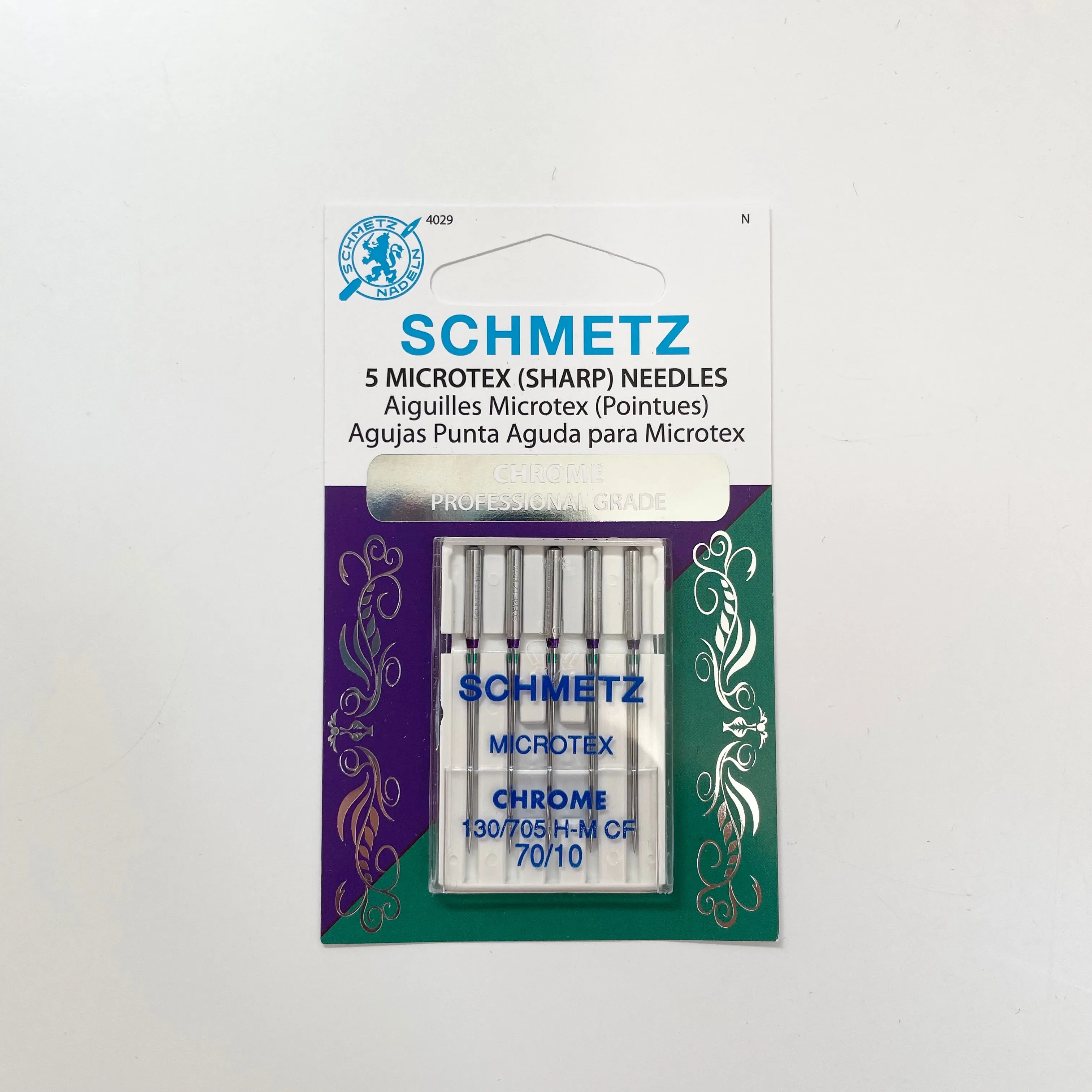 Schmetz Chrome Sewing Machine Needles : Microtex