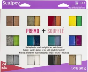 Sculpey Premo   Soufflé Multipack 24x28g PE 4009