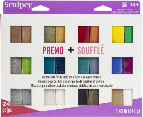 Sculpey Premo   Soufflé Multipack 24x28g PE 4009