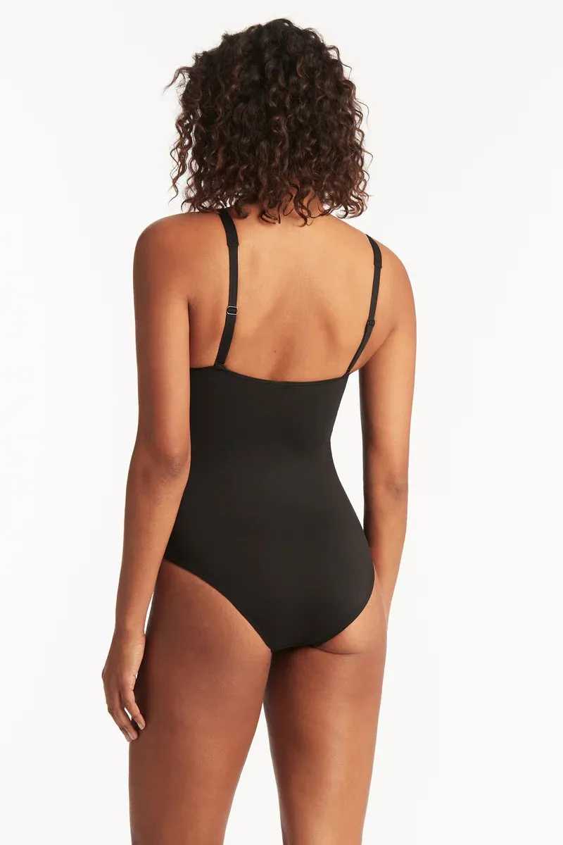 SEA LEVEL Essentials Twist front Multi fit in Black