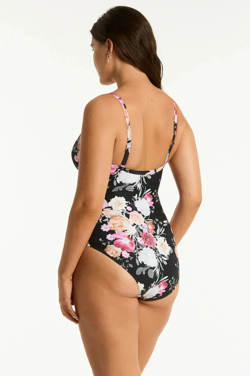SEA LEVEL- WOMEN'S 1PC BELLE TIE FRONT DD/E CUP SWIMSUIT
