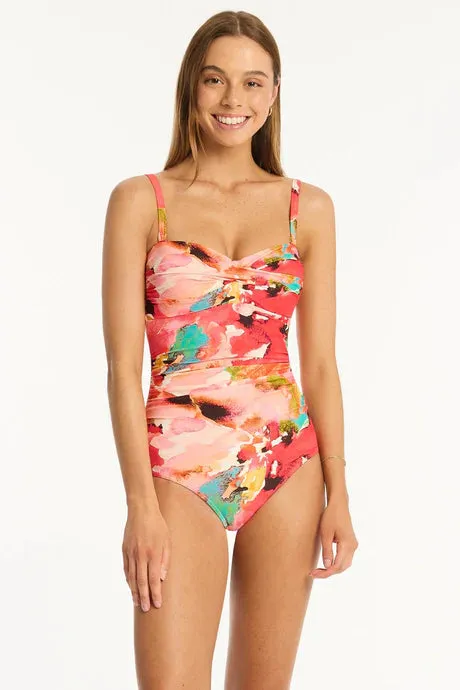 SEA LEVEL- WOMEN'S CASCADE TWIST ONE PIECE