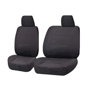 Seat Covers for ISUZU D-MAX 06/2012 - 2016 SINGLE CAB CHASSIS UTILITY FRONT BUCKET   _ BENCH CHARCOAL ALL TERRAIN