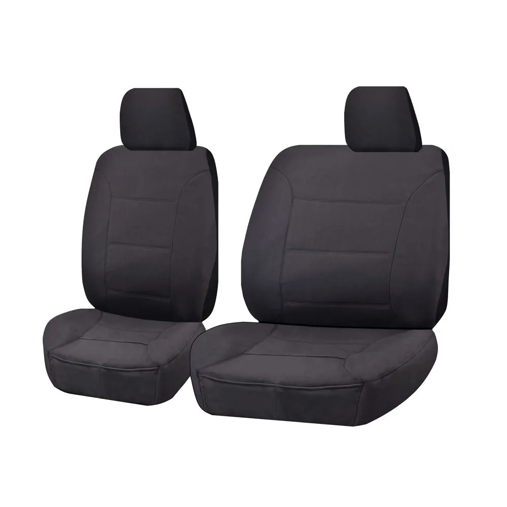 Seat Covers for ISUZU D-MAX 06/2012 - 2016 SINGLE CAB CHASSIS UTILITY FRONT BUCKET   _ BENCH CHARCOAL ALL TERRAIN