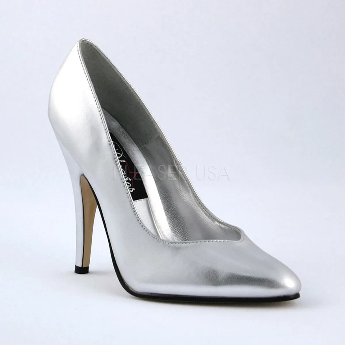 SEDUCE-420V  Silver Faux Leather
