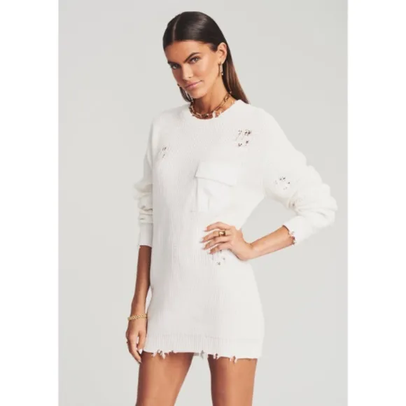 SER.O.YA Devin Sweater in White