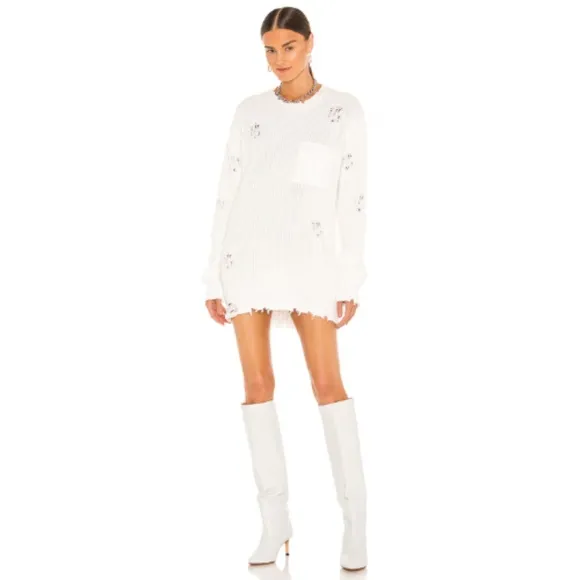 SER.O.YA Devin Sweater in White