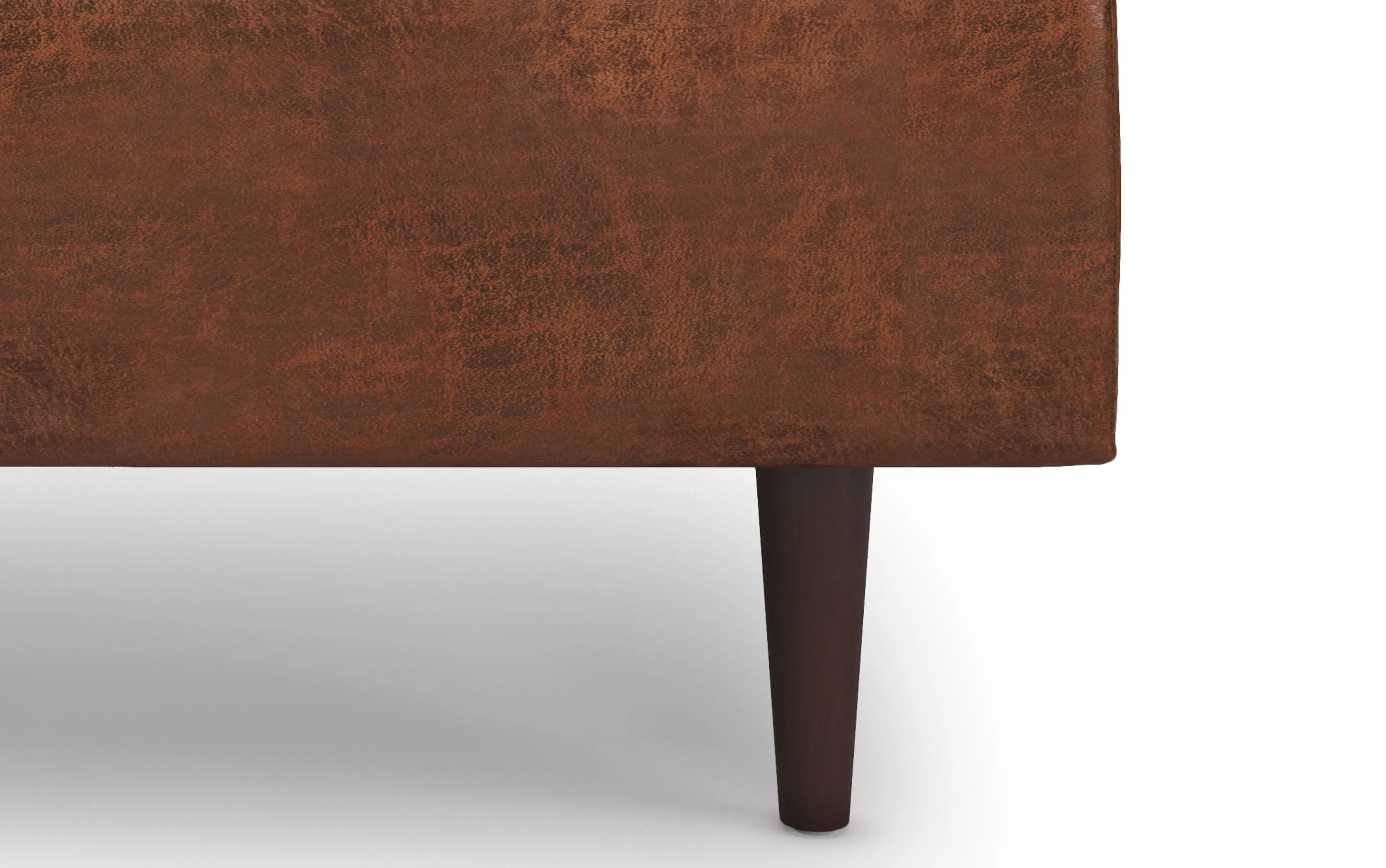 Shay Mid Century Large Square Coffee Table Storage Ottoman