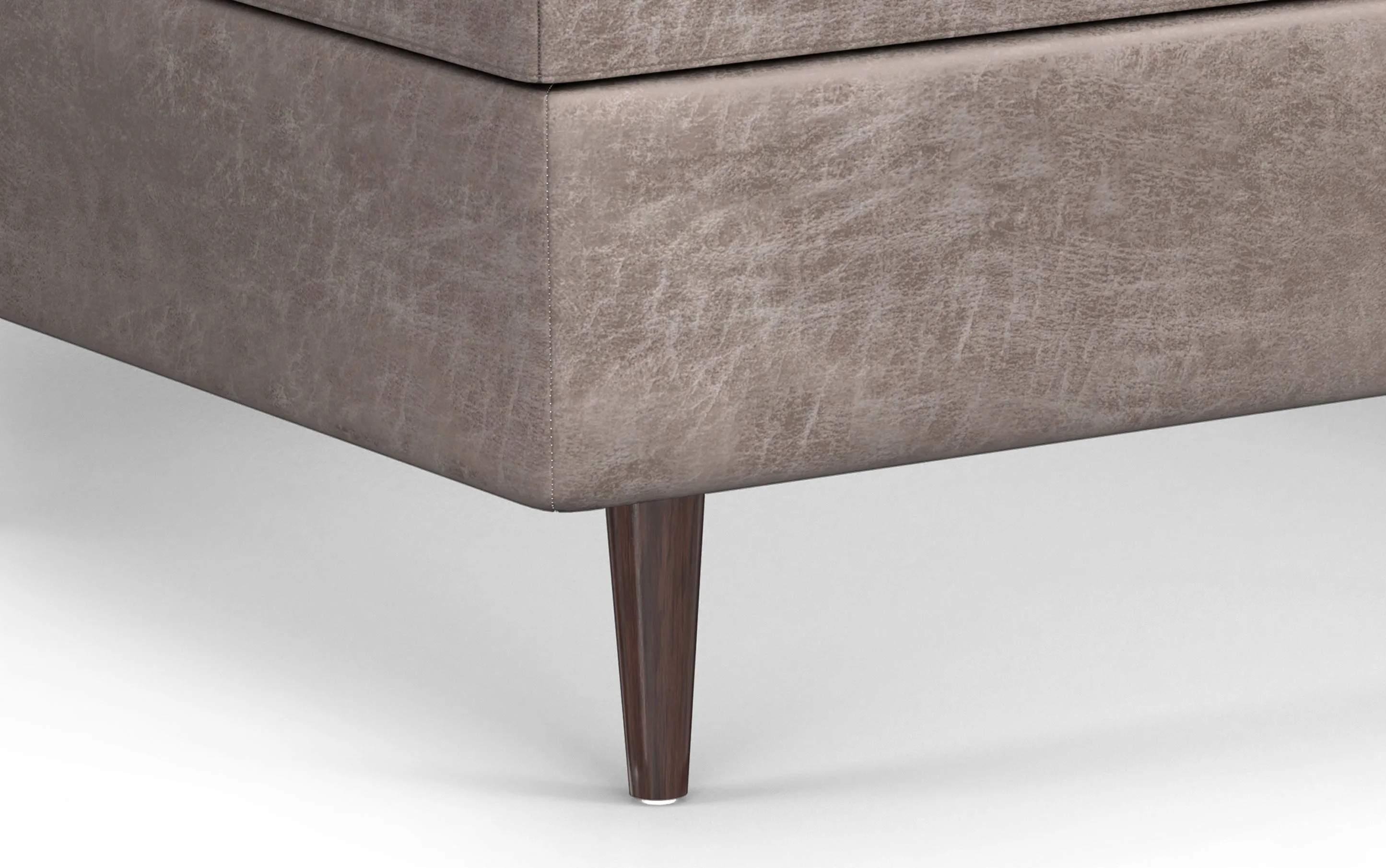 Shay Mid Century Large Square Coffee Table Storage Ottoman