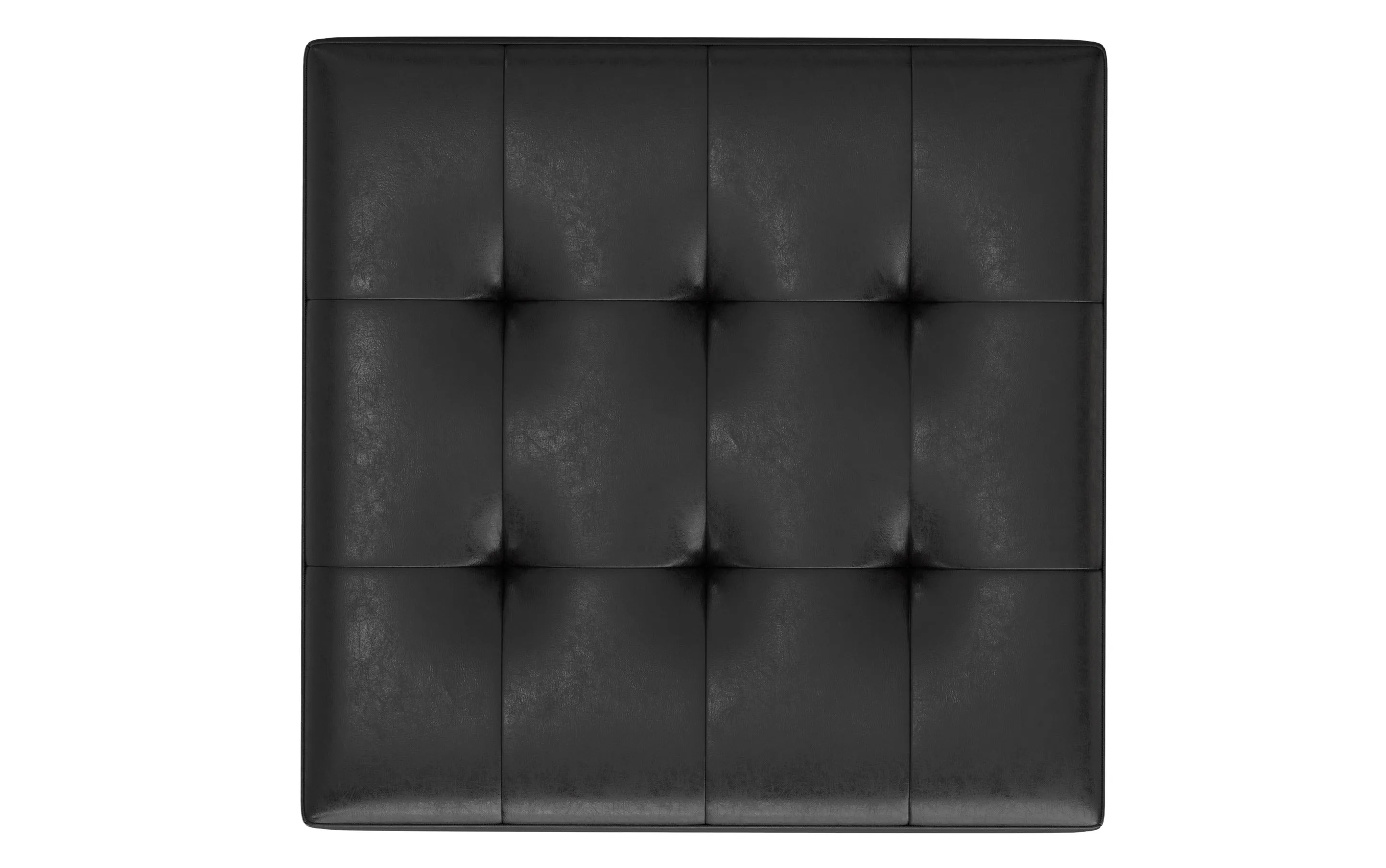 Shay Mid Century Large Square Coffee Table Storage Ottoman