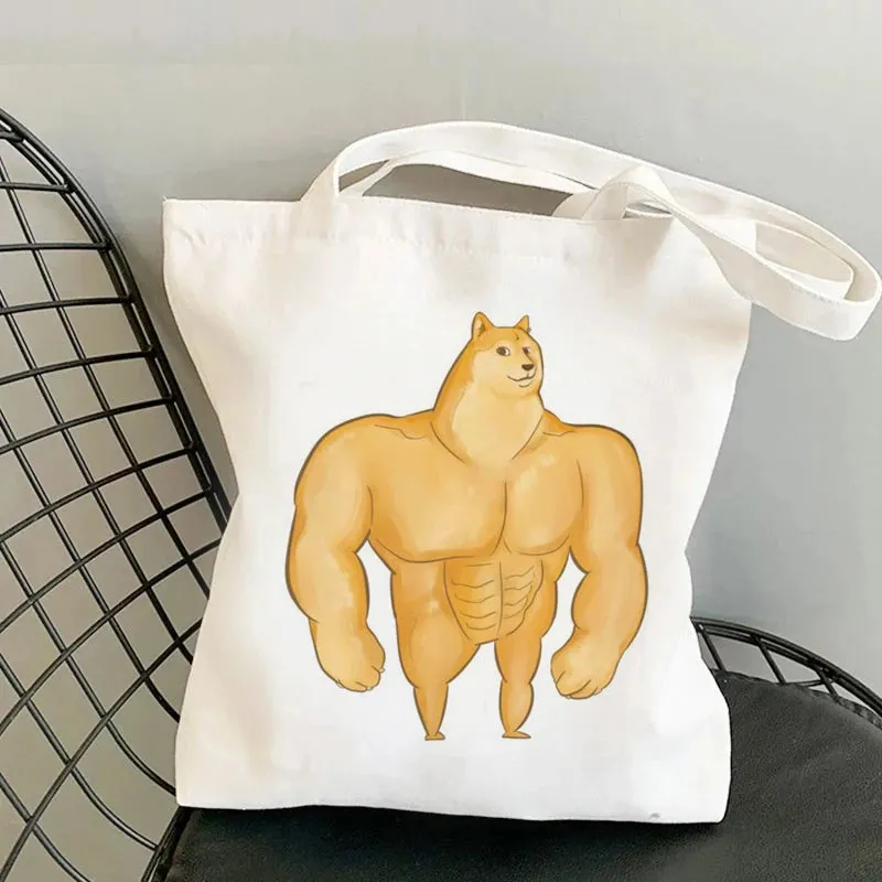 Shiba Inu Delight 🐶✨ Adorable Canvas Tote for Fun-filled Adventures! 🎉💖