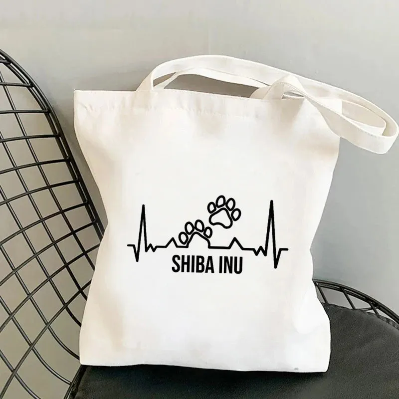 Shiba Inu Delight 🐶✨ Adorable Canvas Tote for Fun-filled Adventures! 🎉💖