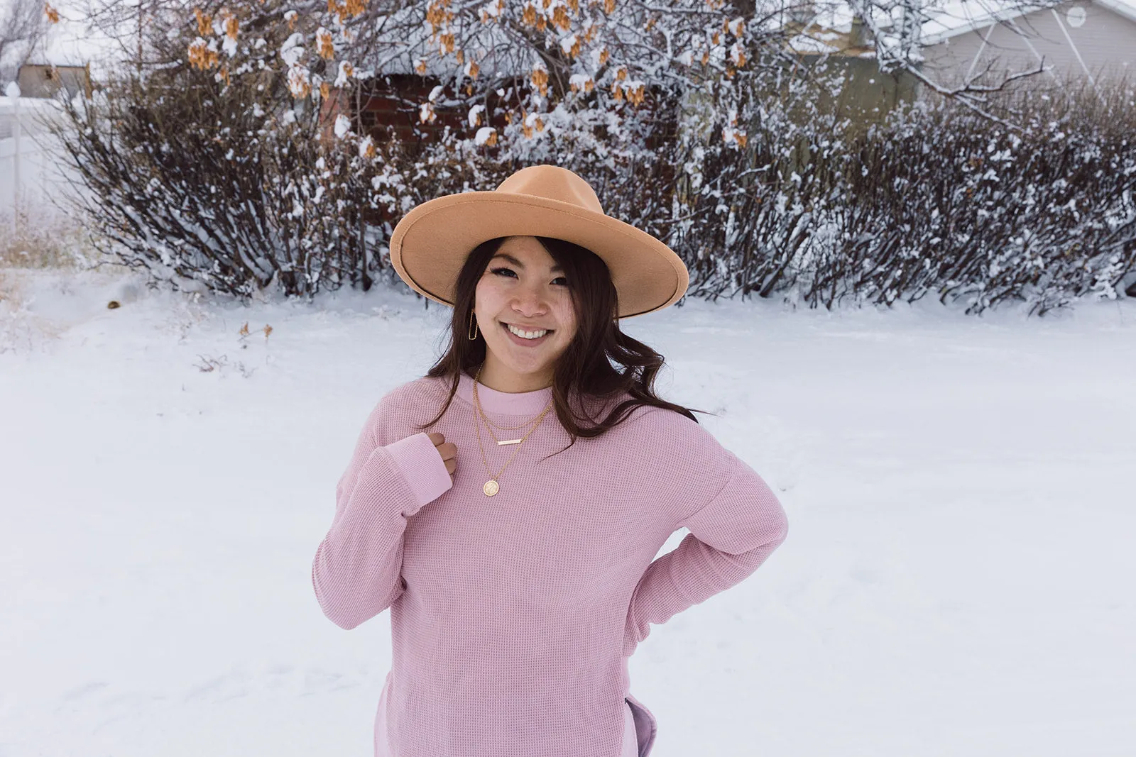 Sloan Wide Brim Panama Hat Camel