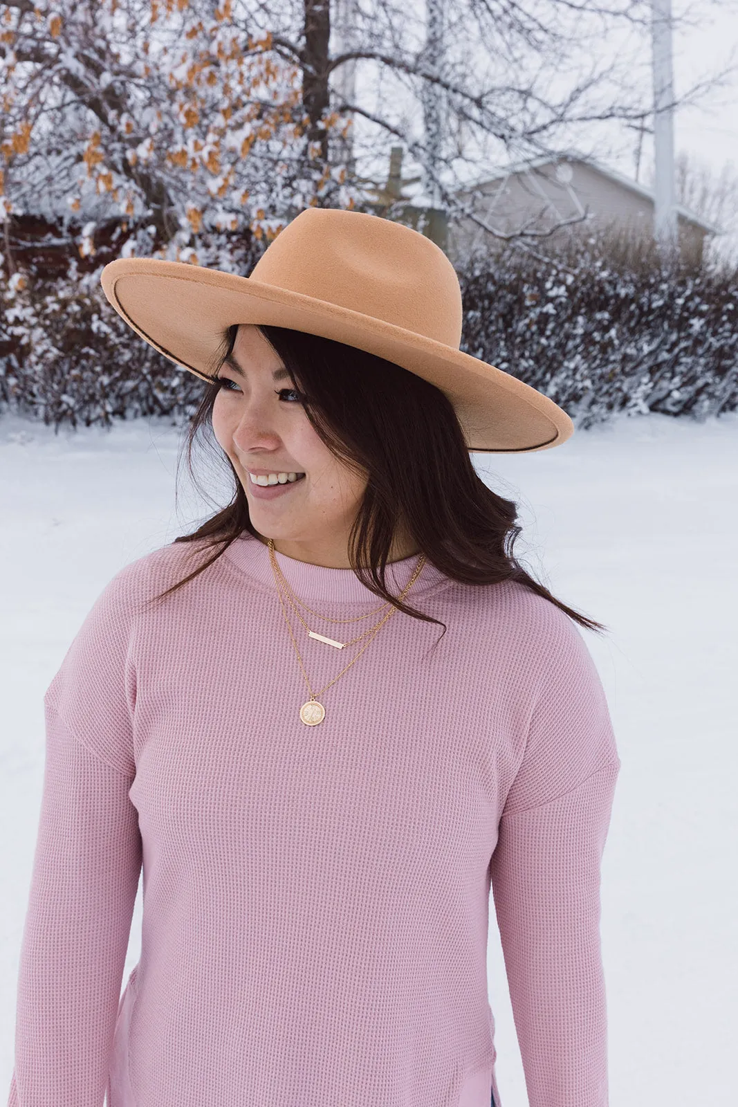 Sloan Wide Brim Panama Hat Camel