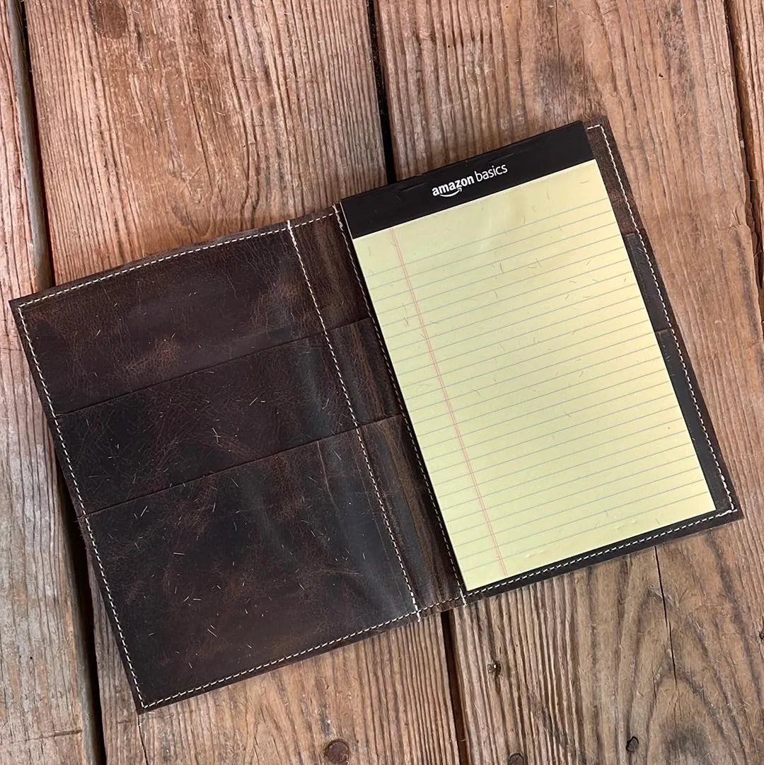 Small Notepad Cover - Black & White w/ No Embossed