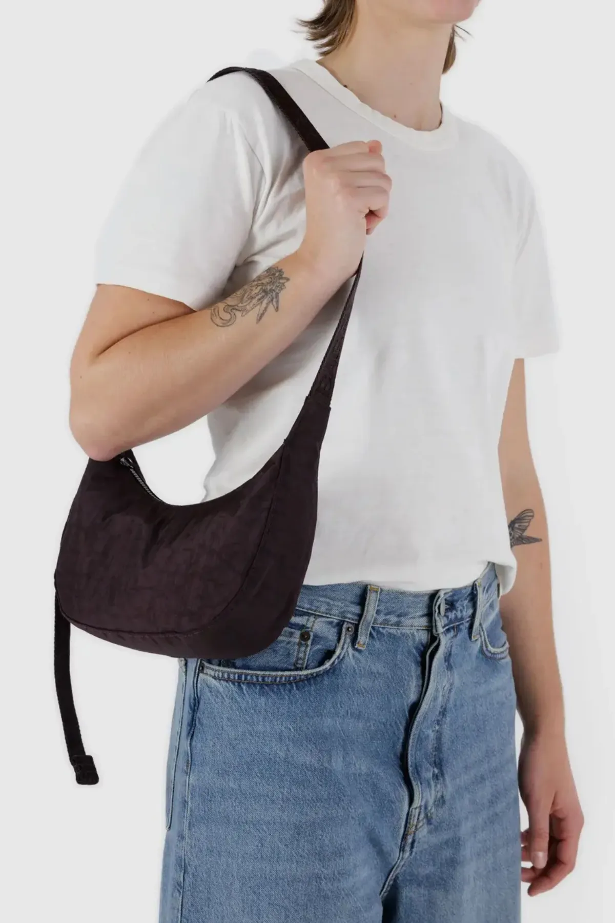 Small Nylon Crescent Bag