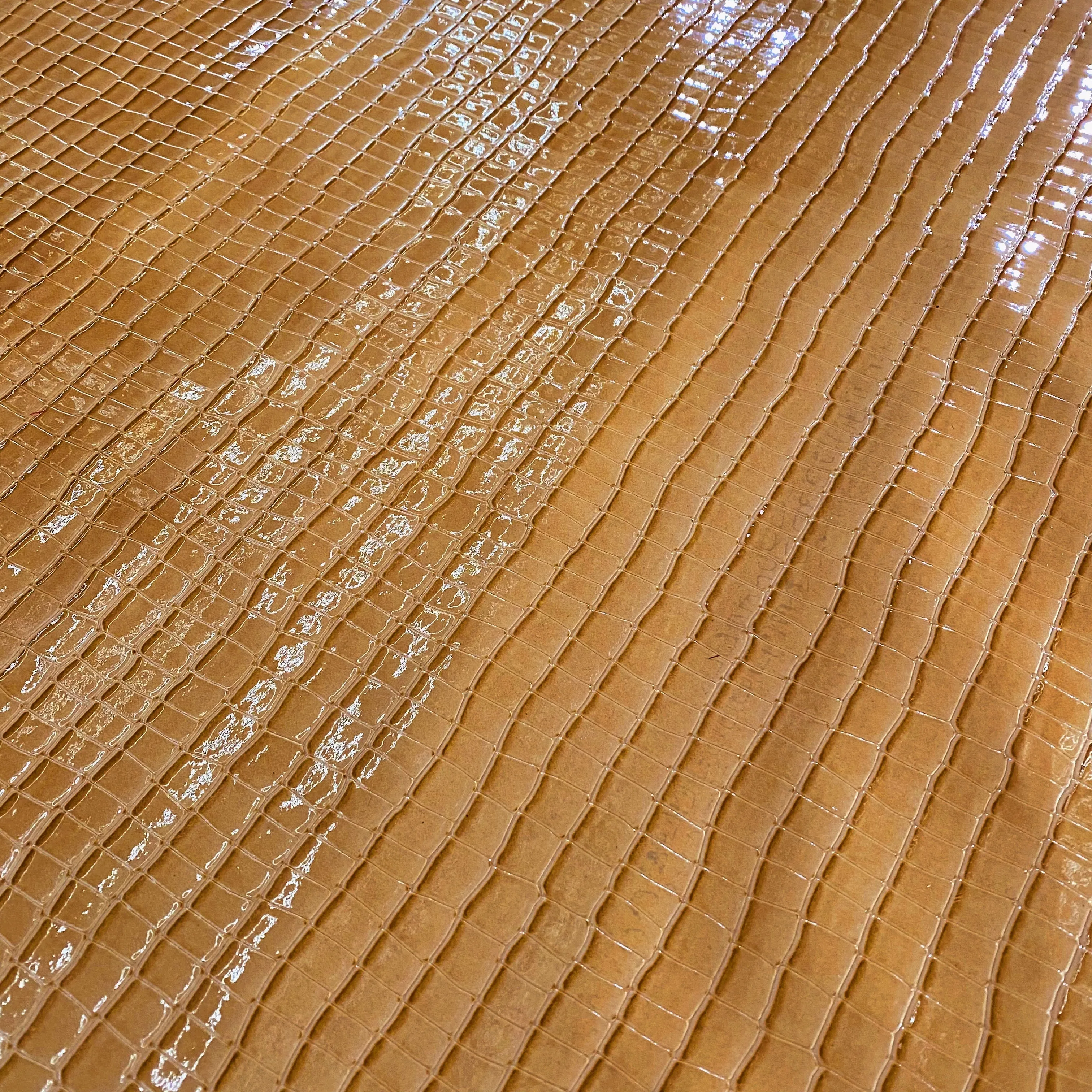 Soft Armadillo Faux Leather - Latte