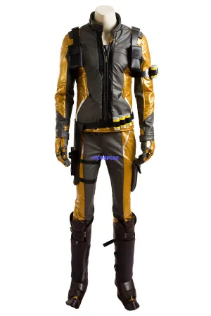 Soldier 76 Bio Jack Morrison Gold Outfit Cosplay Costume