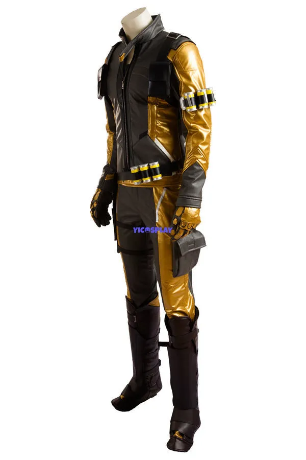 Soldier 76 Bio Jack Morrison Gold Outfit Cosplay Costume
