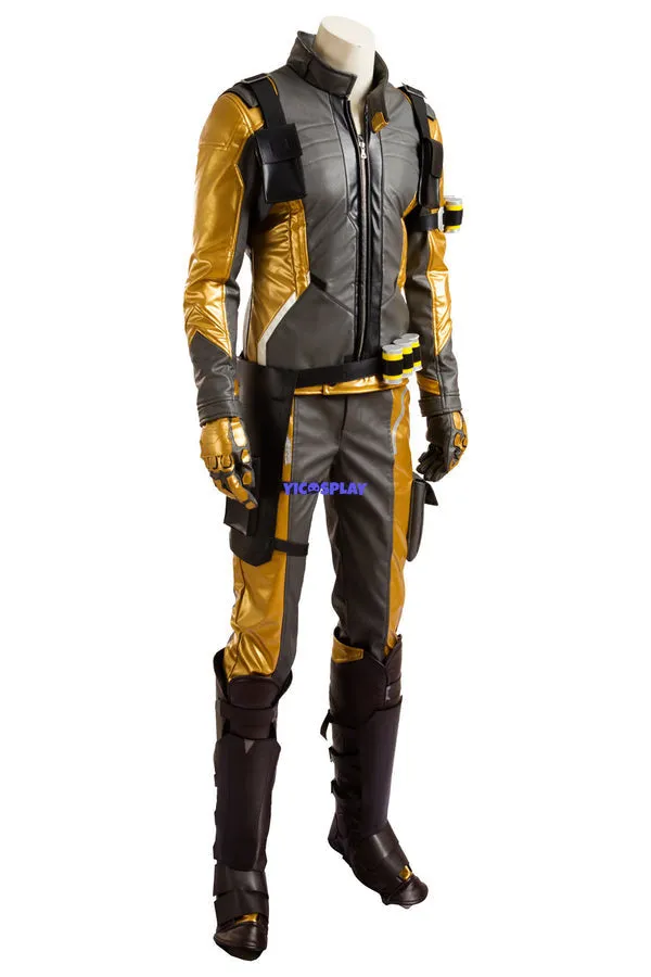 Soldier 76 Bio Jack Morrison Gold Outfit Cosplay Costume