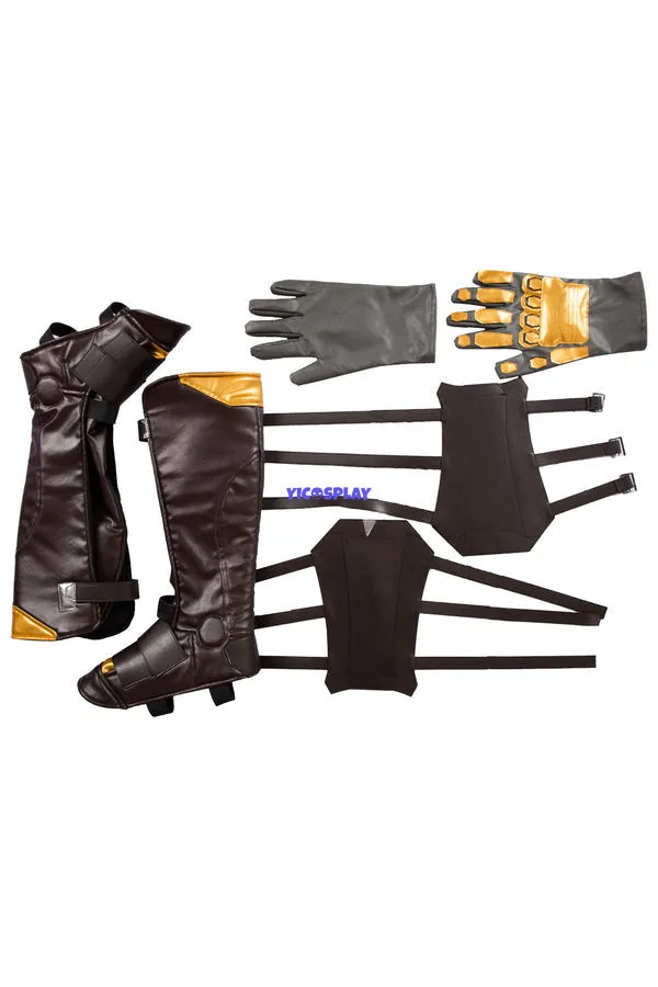 Soldier 76 Bio Jack Morrison Gold Outfit Cosplay Costume