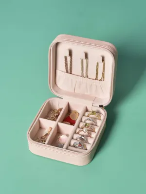 Solid Color Jewelry Storage Box - Pink- FD ⚡