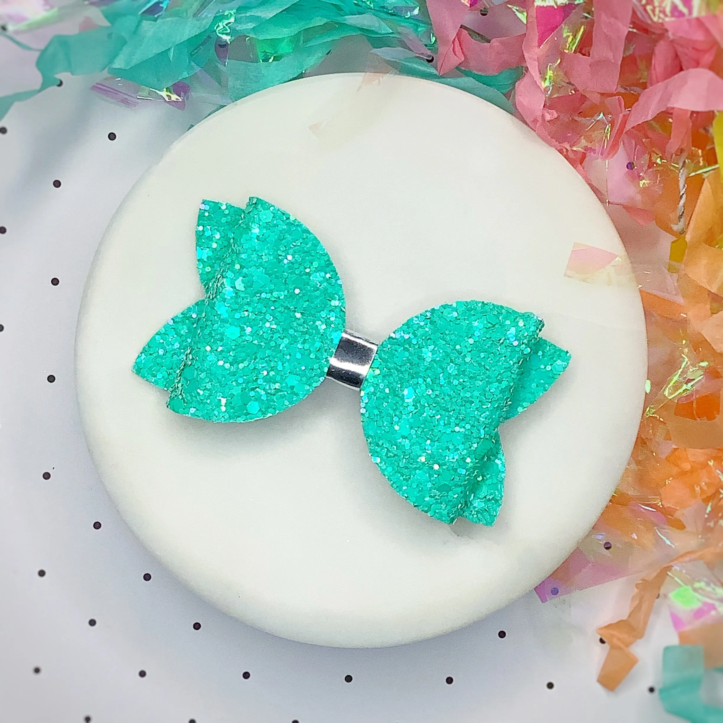 Solid Sparkle 3.5” Bow Collection