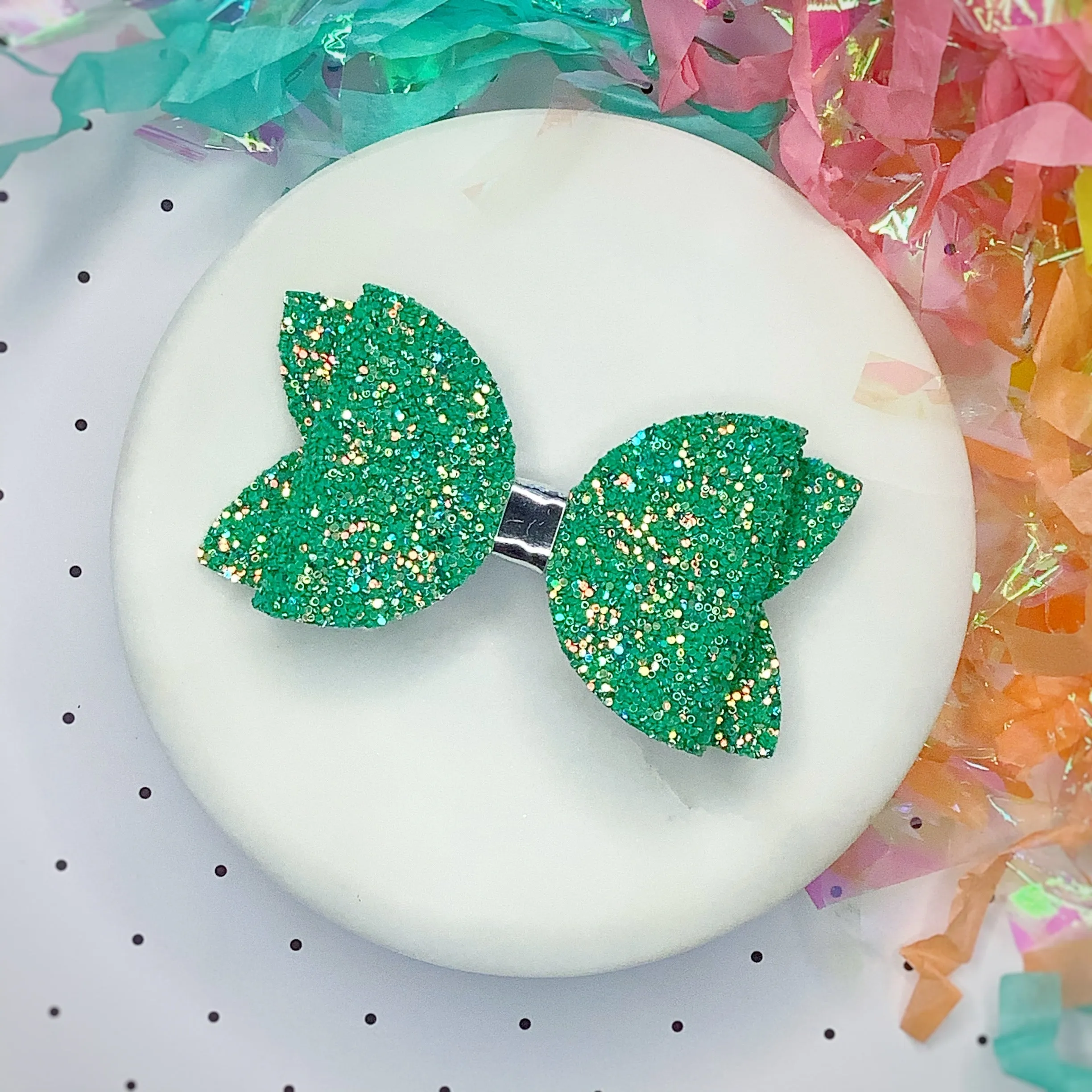 Solid Sparkle 3.5” Bow Collection