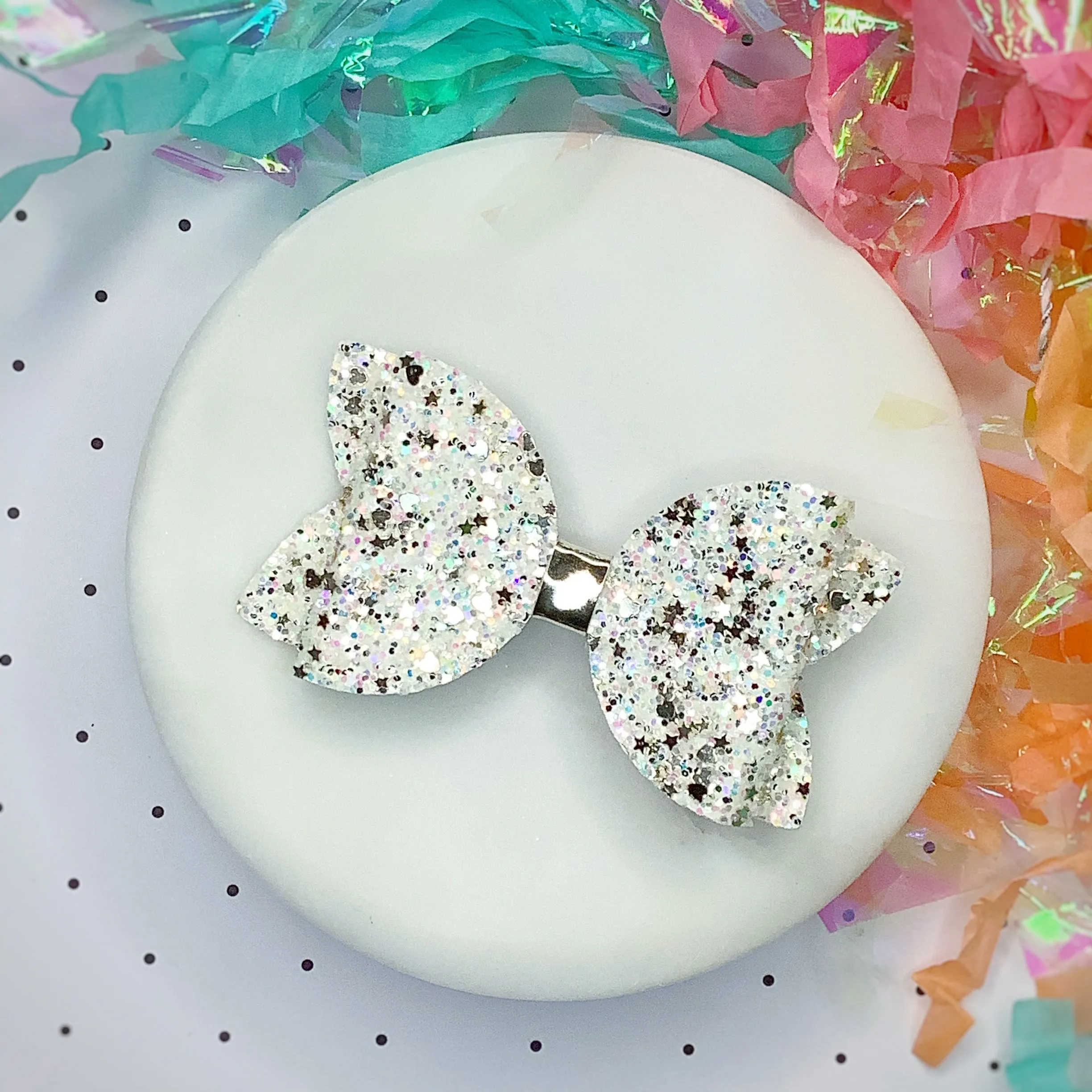Solid Sparkle 3.5” Bow Collection