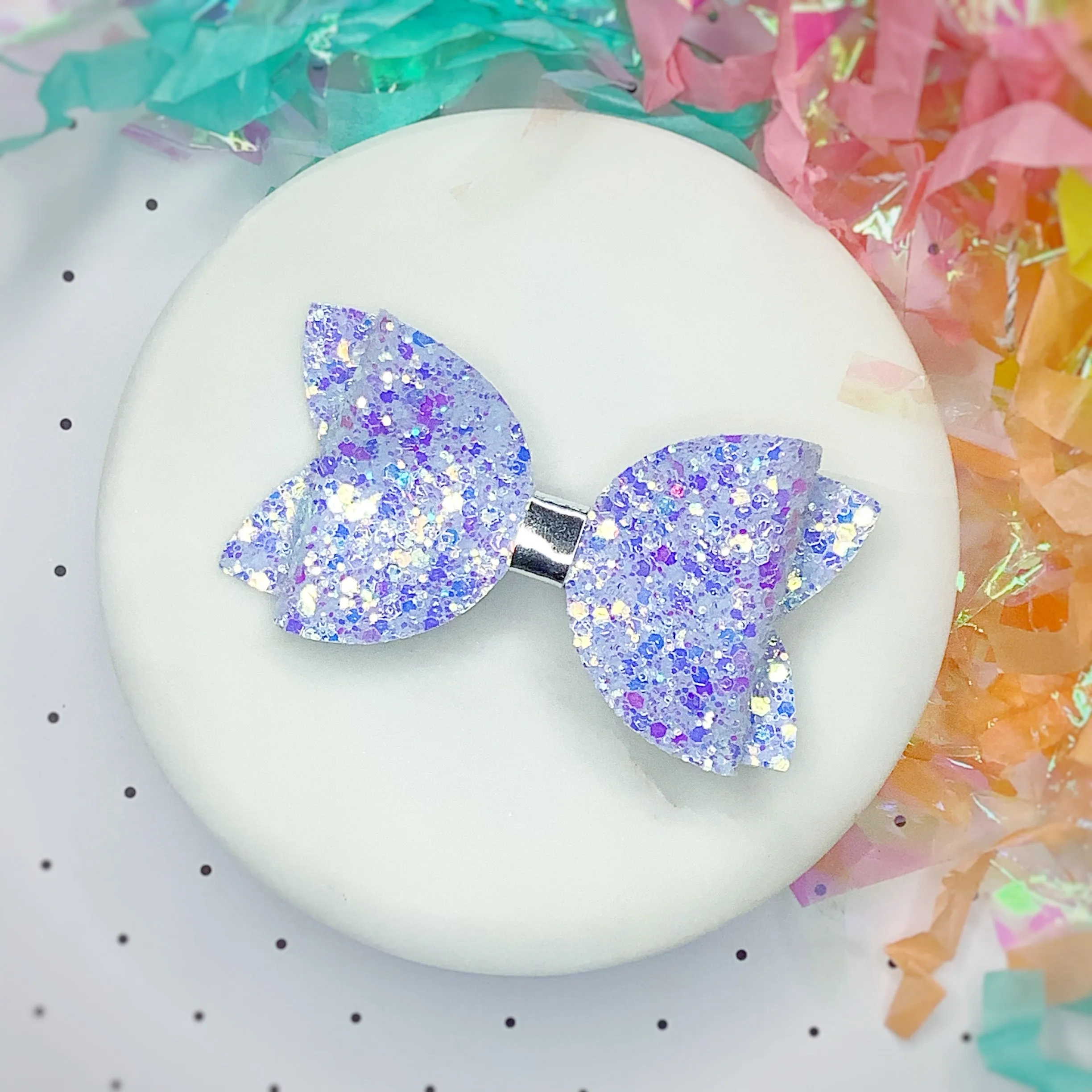 Solid Sparkle 3.5” Bow Collection