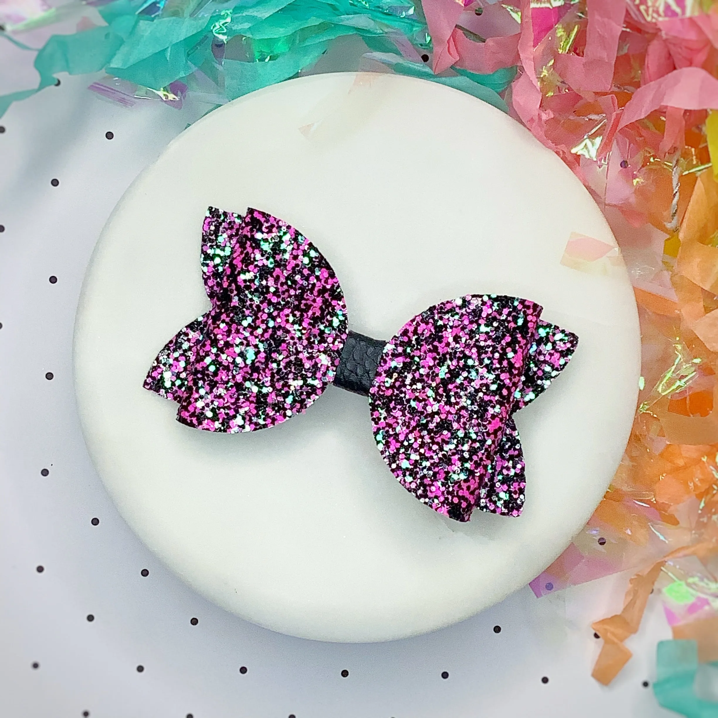 Solid Sparkle 3.5” Bow Collection