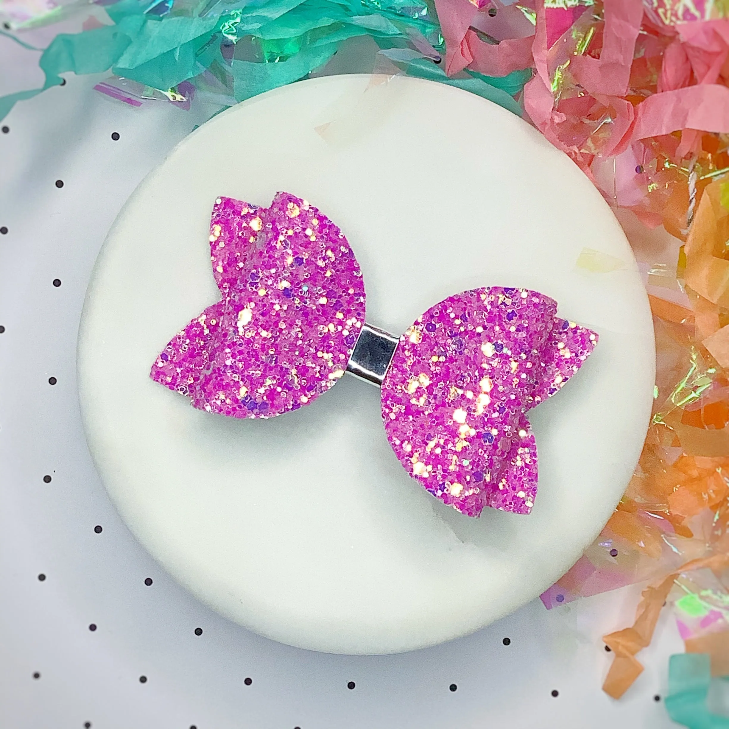 Solid Sparkle 3.5” Bow Collection