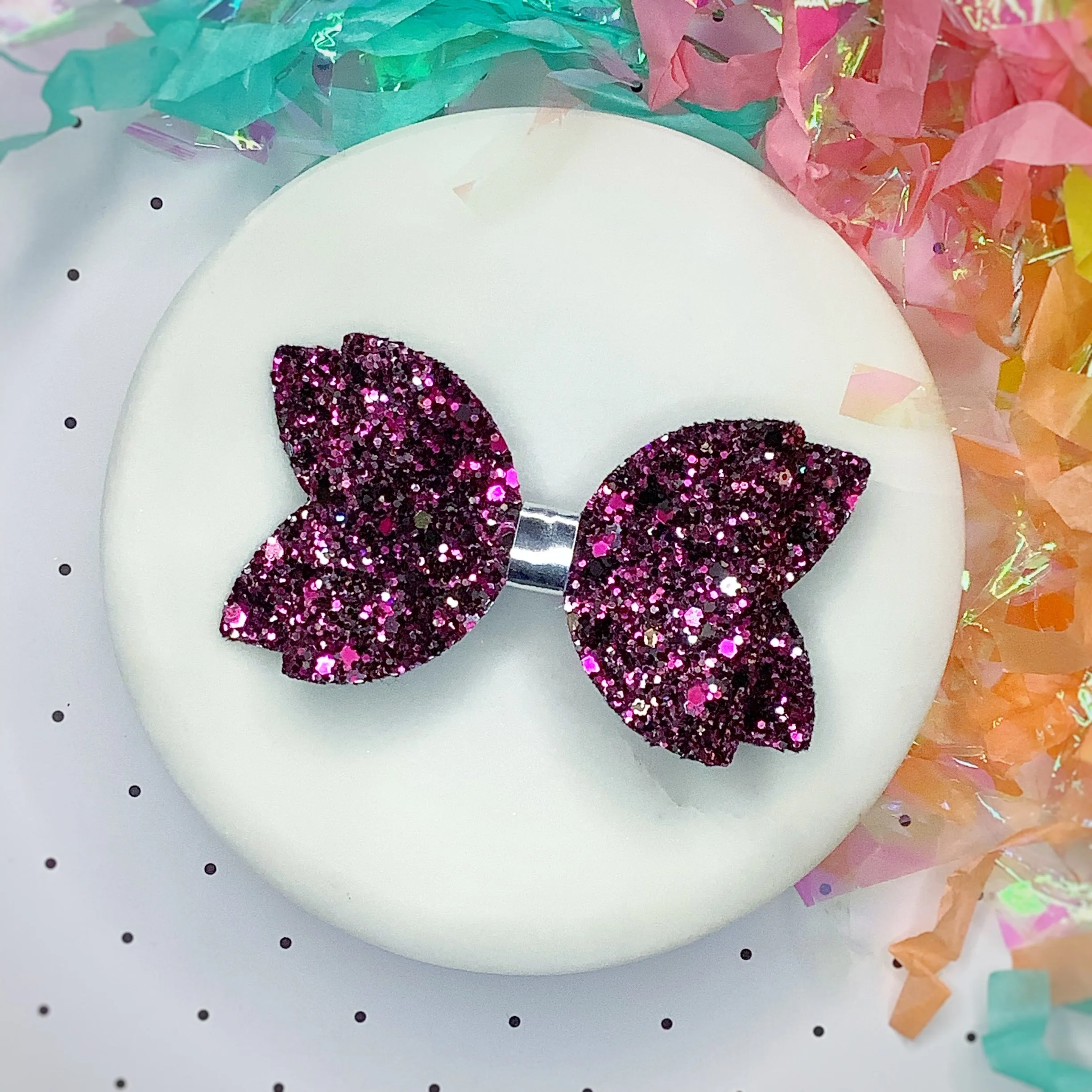 Solid Sparkle 3.5” Bow Collection