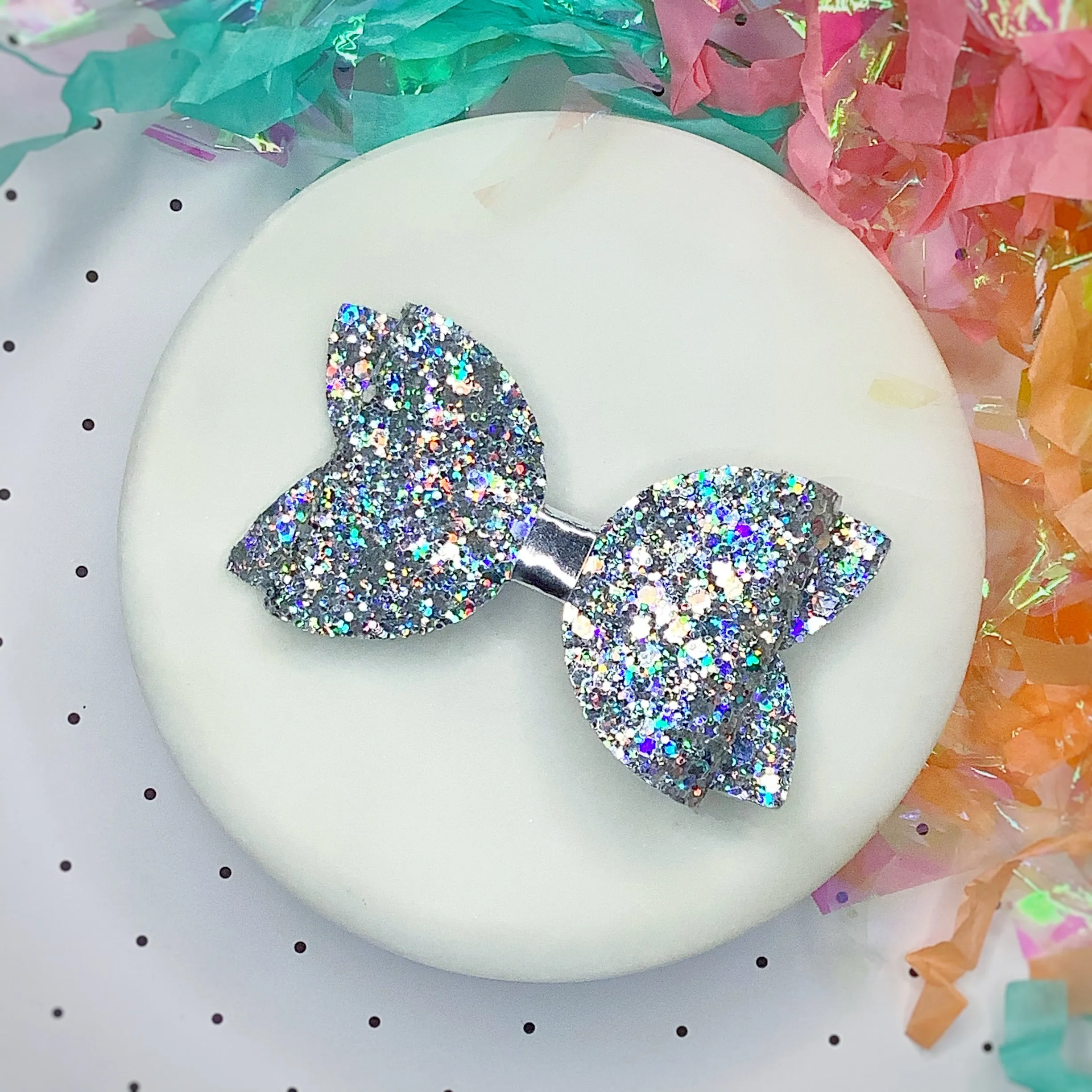 Solid Sparkle 3.5” Bow Collection