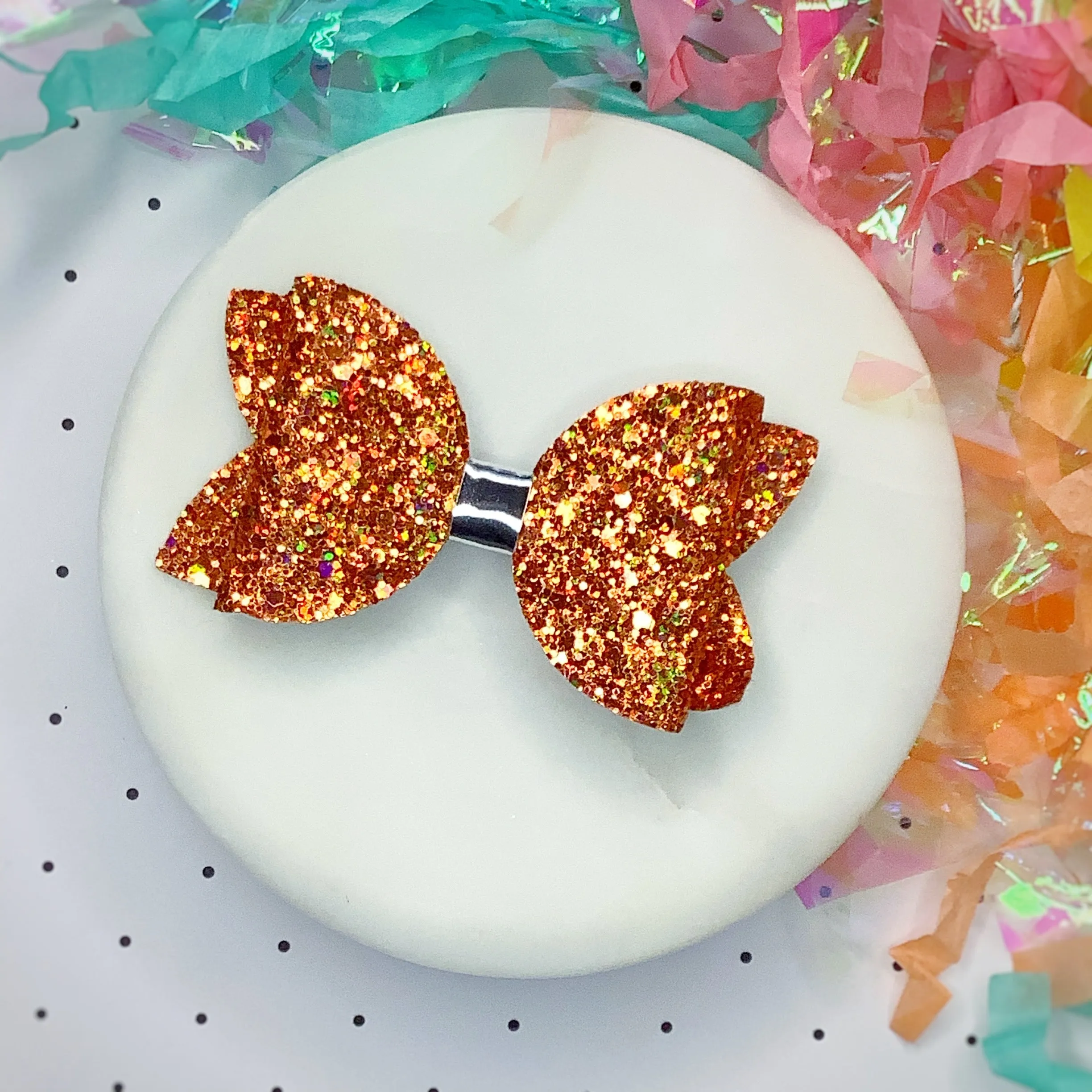 Solid Sparkle 3.5” Bow Collection