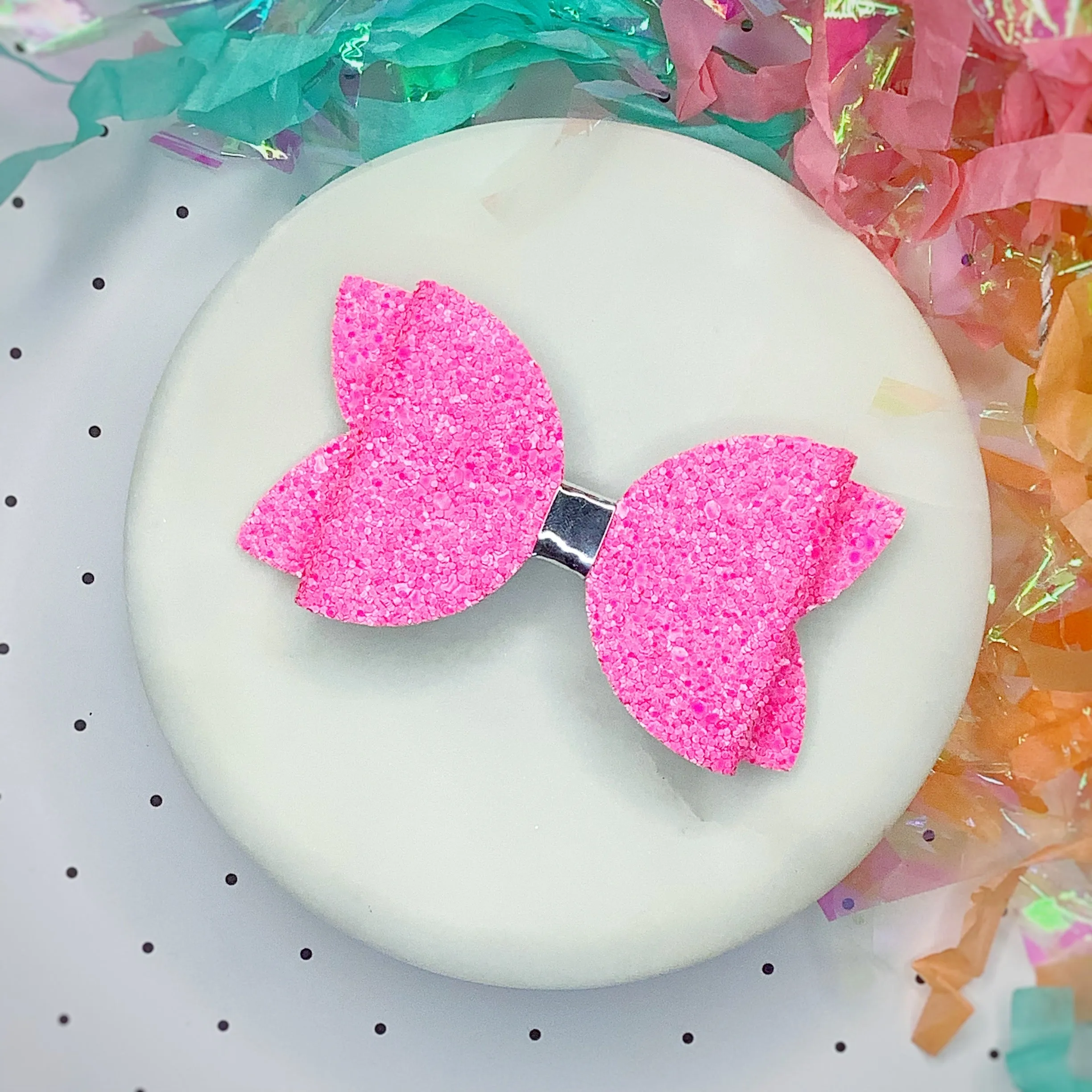 Solid Sparkle 3.5” Bow Collection