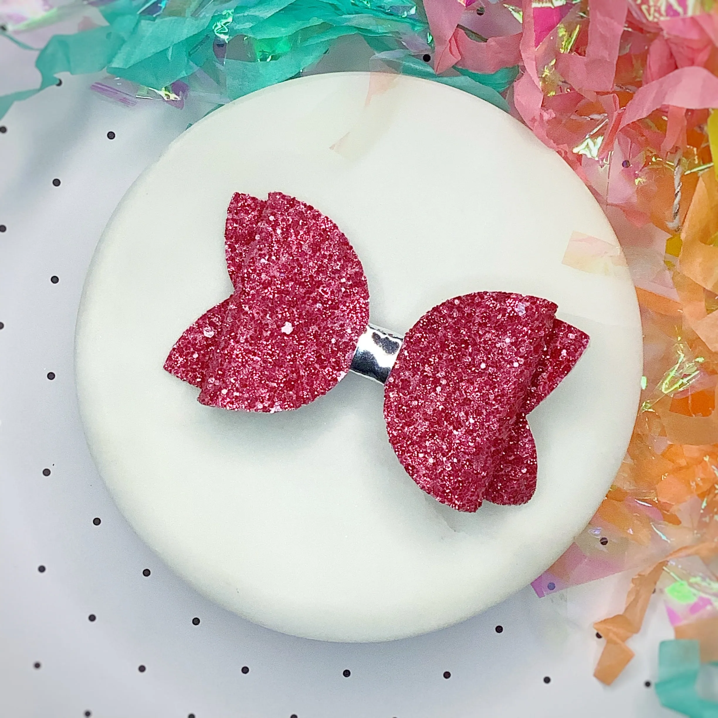 Solid Sparkle 3.5” Bow Collection
