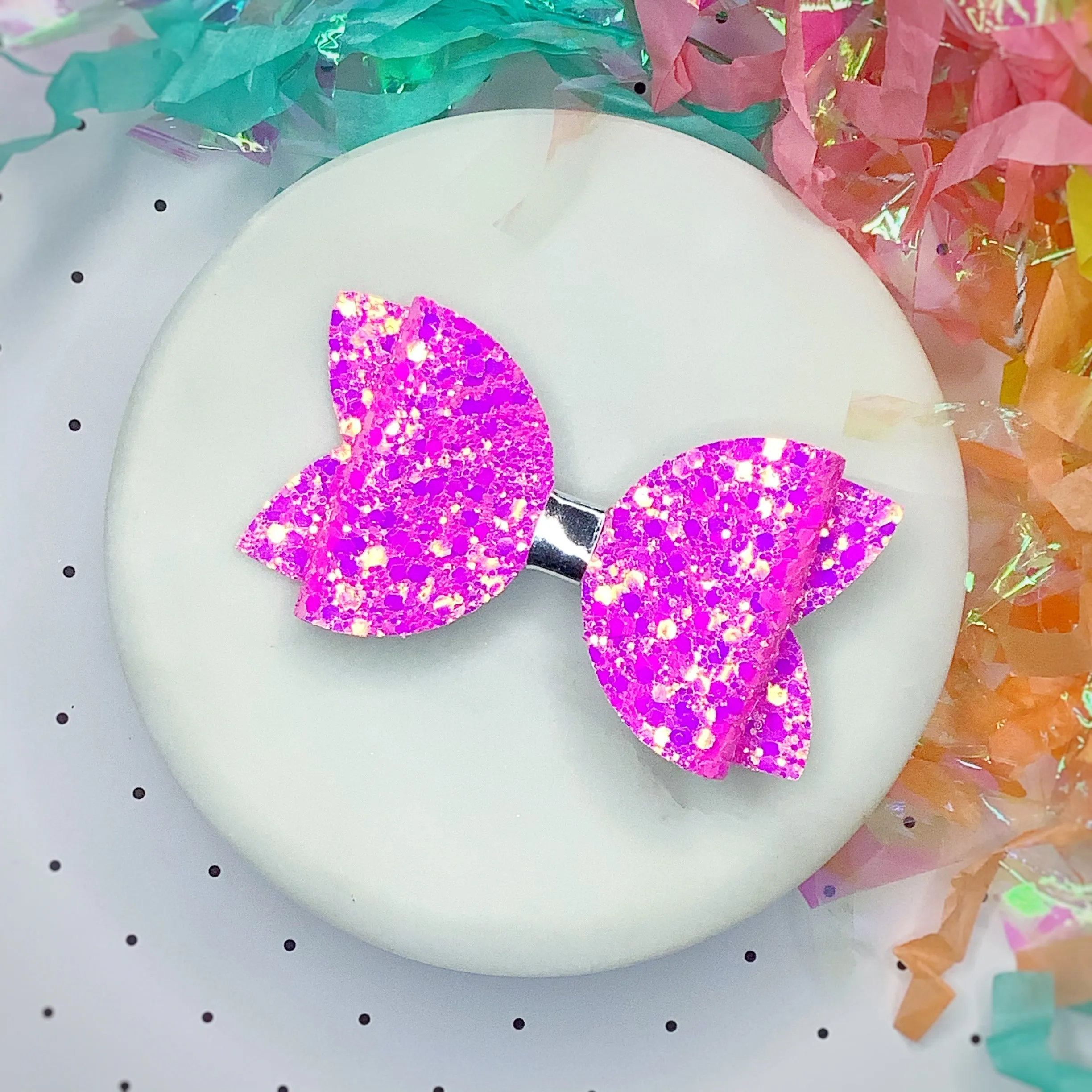Solid Sparkle 3.5” Bow Collection