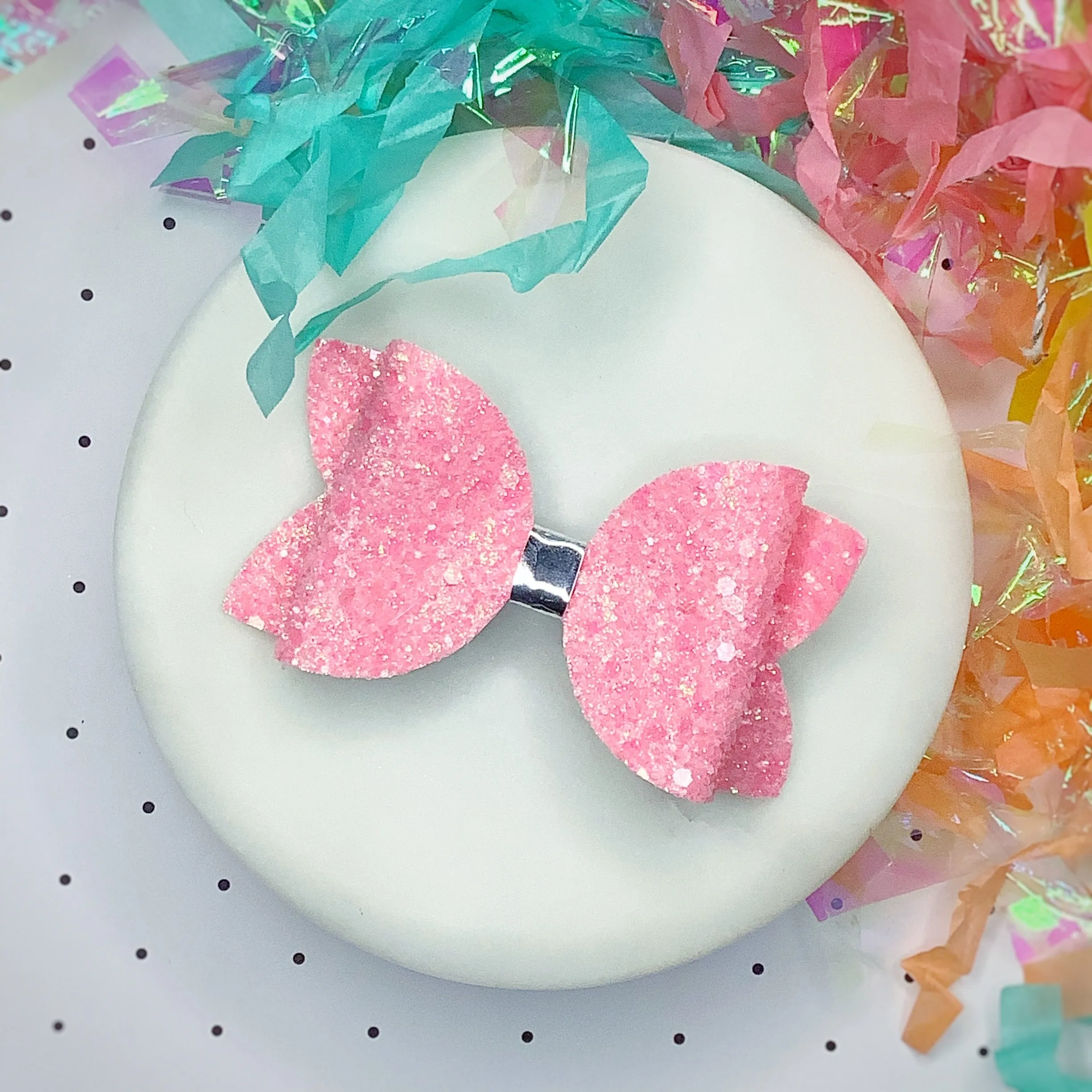 Solid Sparkle 3.5” Bow Collection