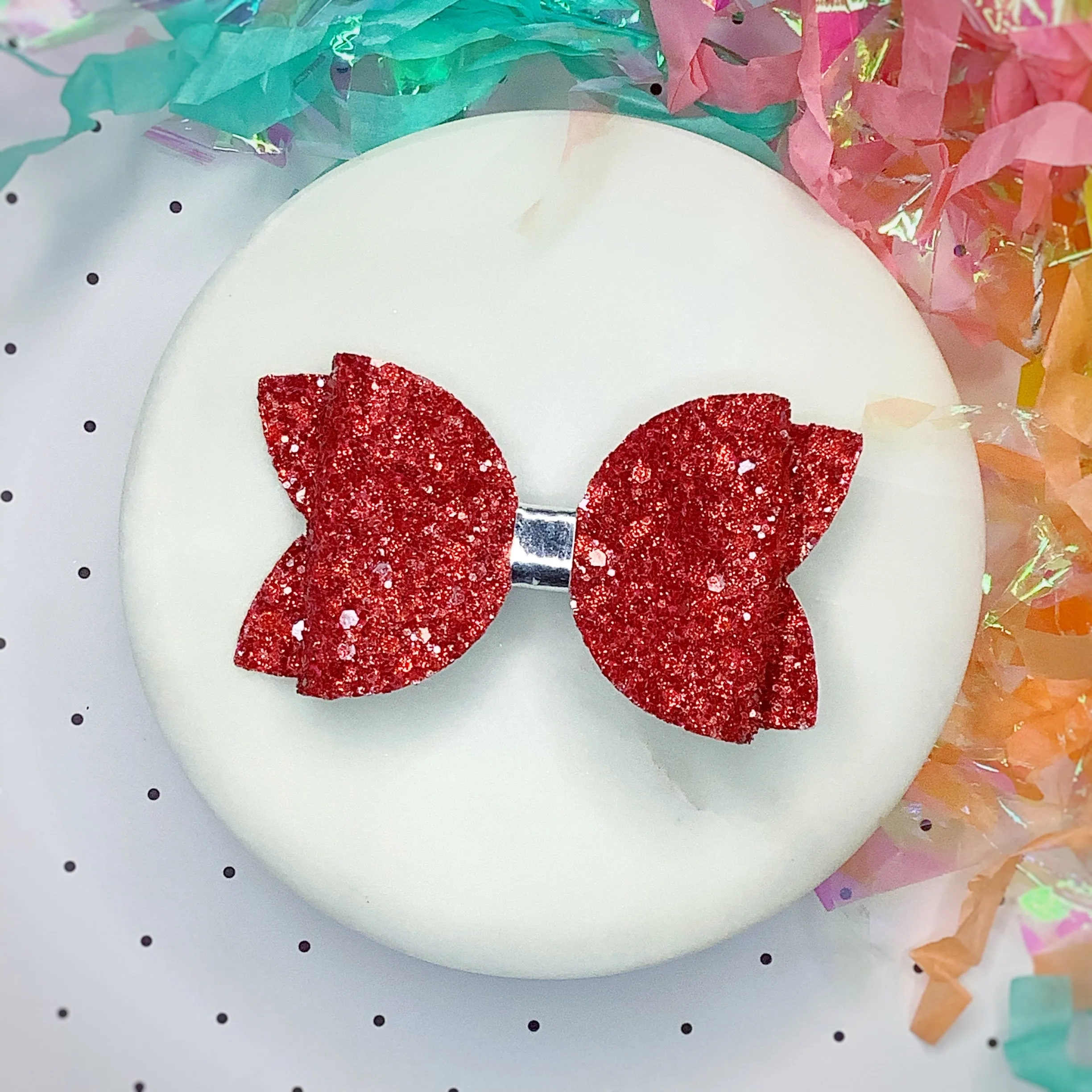 Solid Sparkle 3.5” Bow Collection