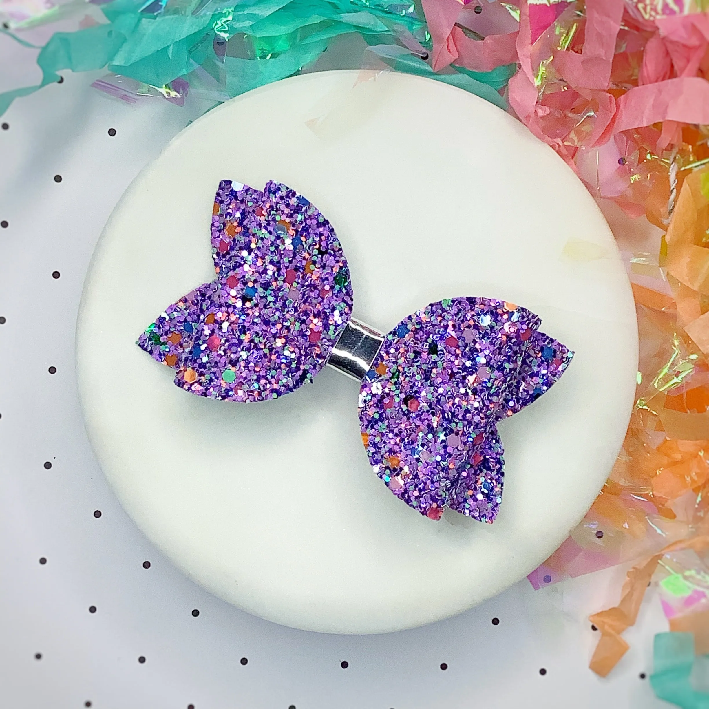 Solid Sparkle 3.5” Bow Collection